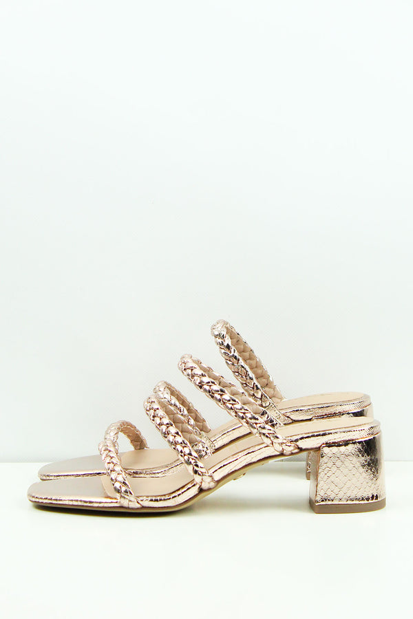 CIABATTE ROSE GOLD CON TACCO 1-27234-42