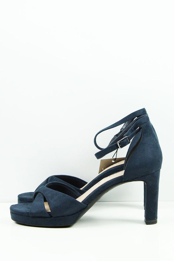 SANDALI NAVY CON TACCO 1-28078-42