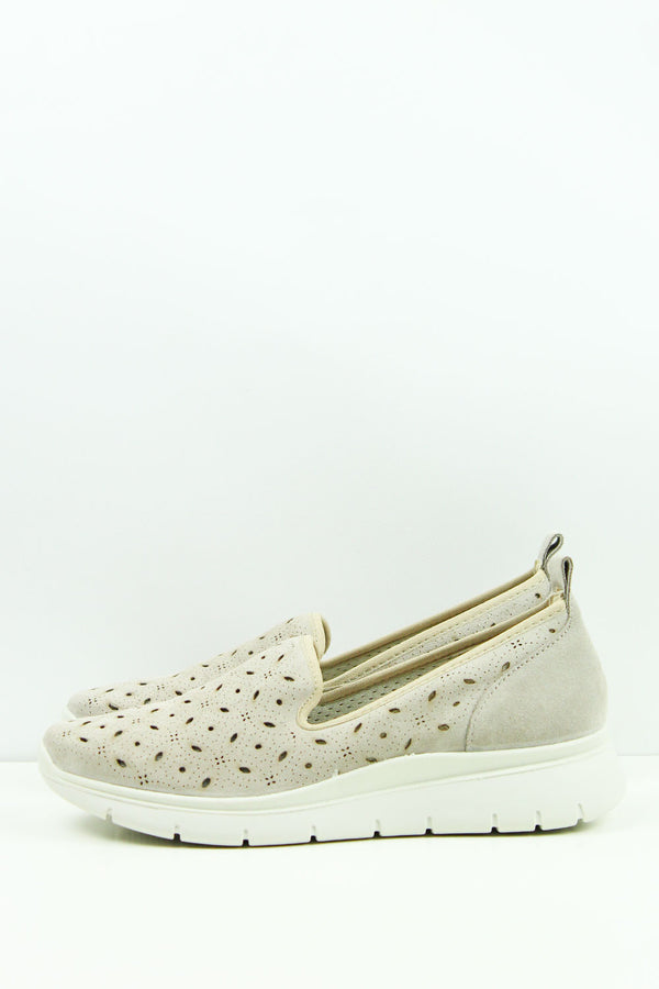 MOCASSINI BEIGE CON ZEPPA 70064/013