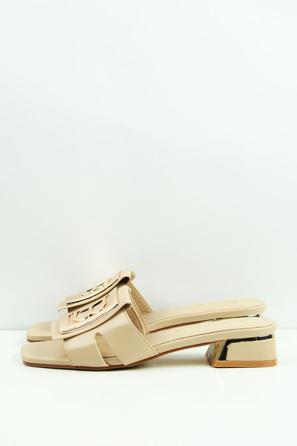 CIABATTE CON TACCO BEIGE 9010