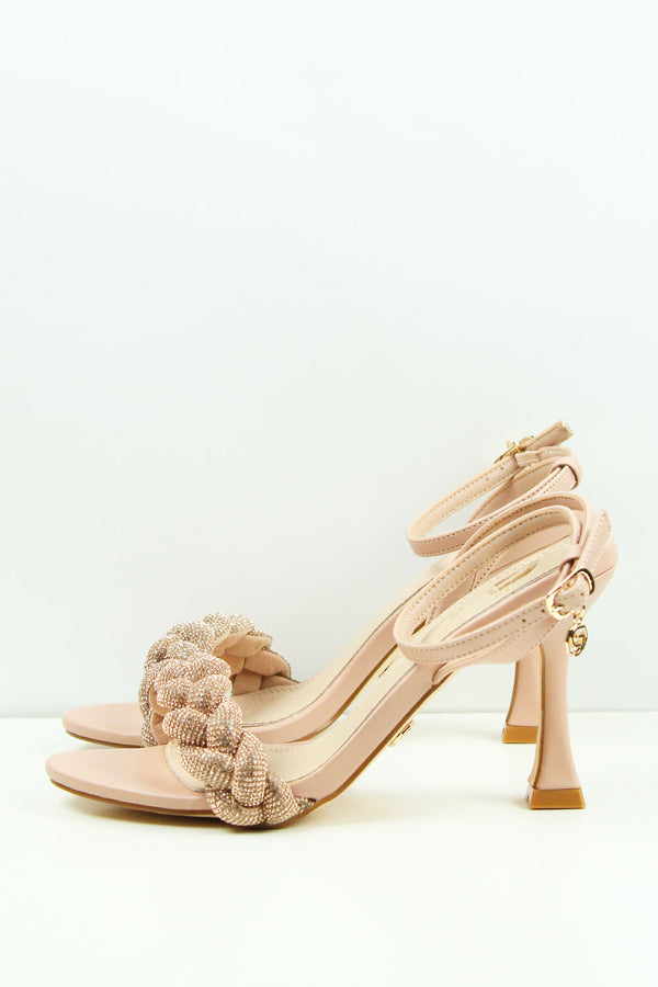 SANDALI CHAMPAGNE CON TACCO GD15